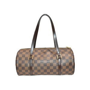Louis Vuitton Brown Coated Ebene Papillon Classic Damier Canvas Handbag